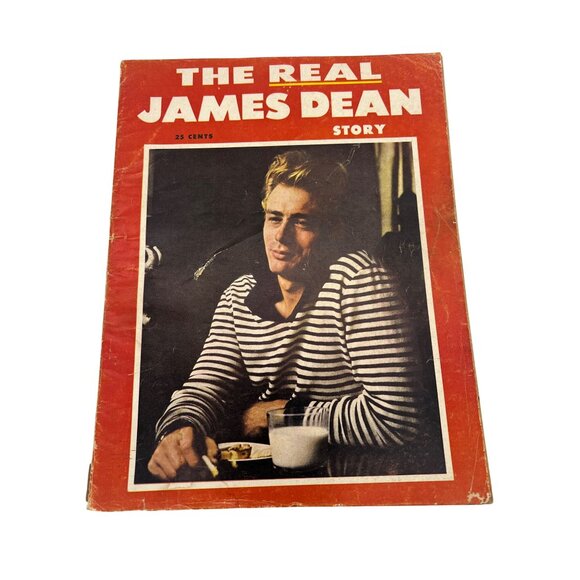 Fawcett Publications Other - The Real James Dean Story Vintage Magazine 1956 First Edition Iconic Photos